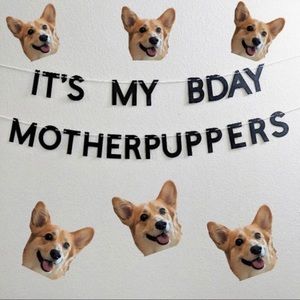 “It’s My Birthday Motherpupper” Banner for Dogs